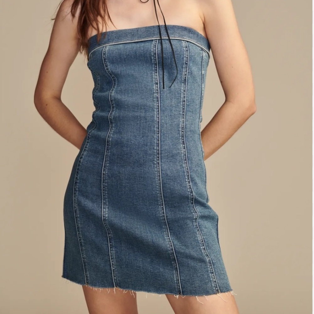 Denim Strapless mini Dress Lucky Brand size XS